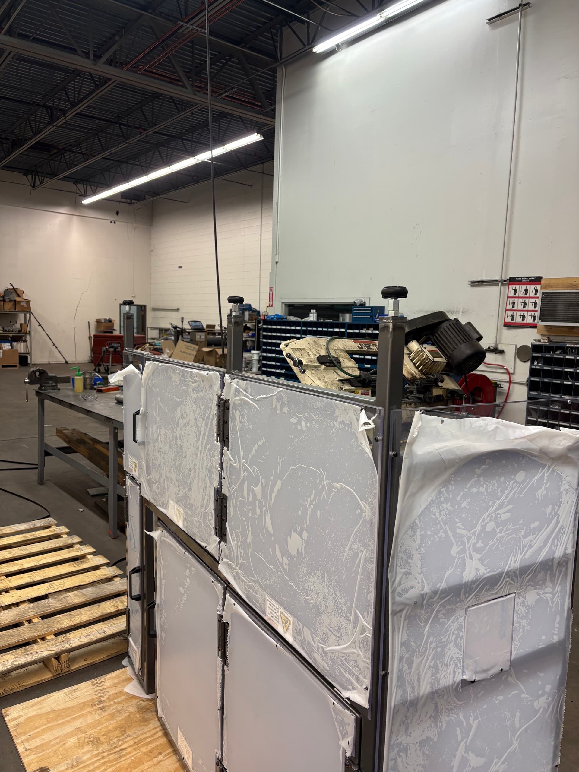 Gallery photos for TIG Welded Safety Guards for R&B Plastics Machinery in Leominster: Image #1