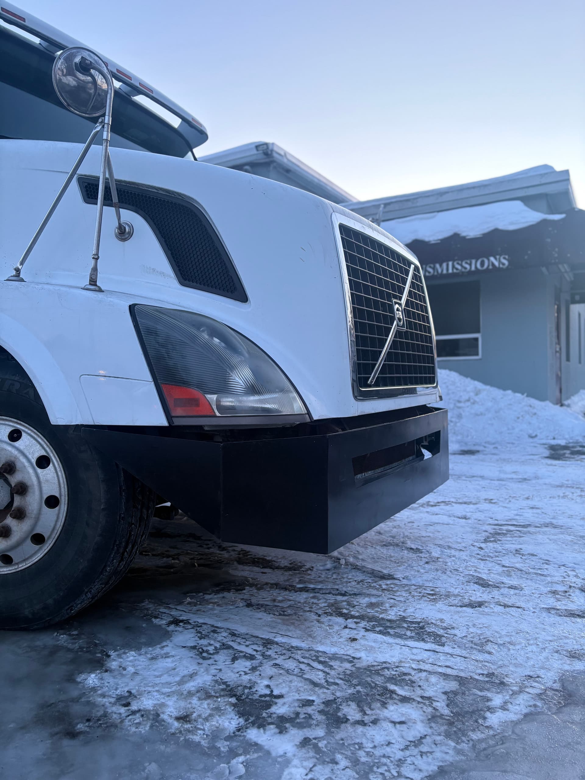 Custom Steel Bumper Installation for Volvo