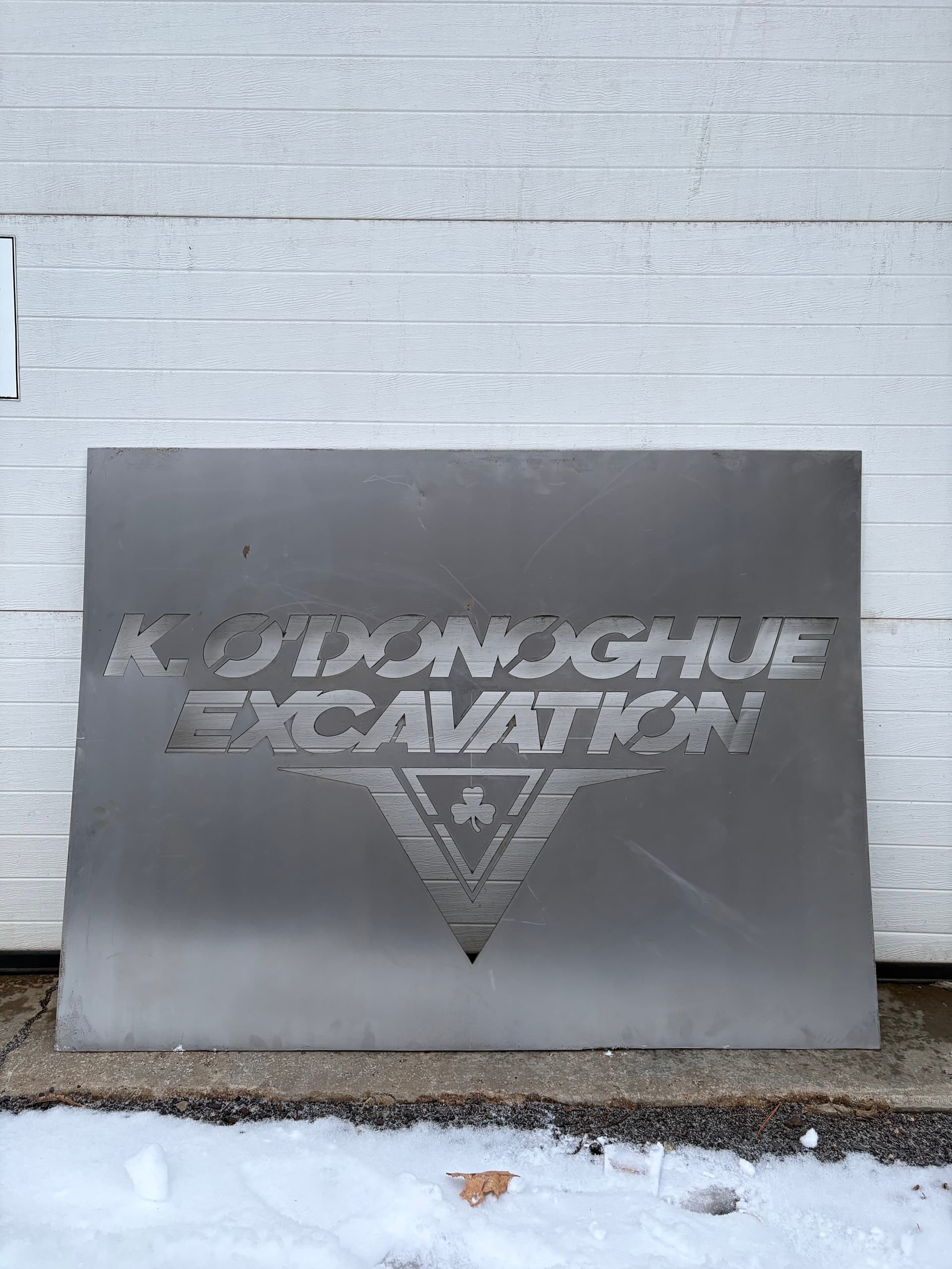 Custom Metal Sign for K. O'Donoghue Excavation