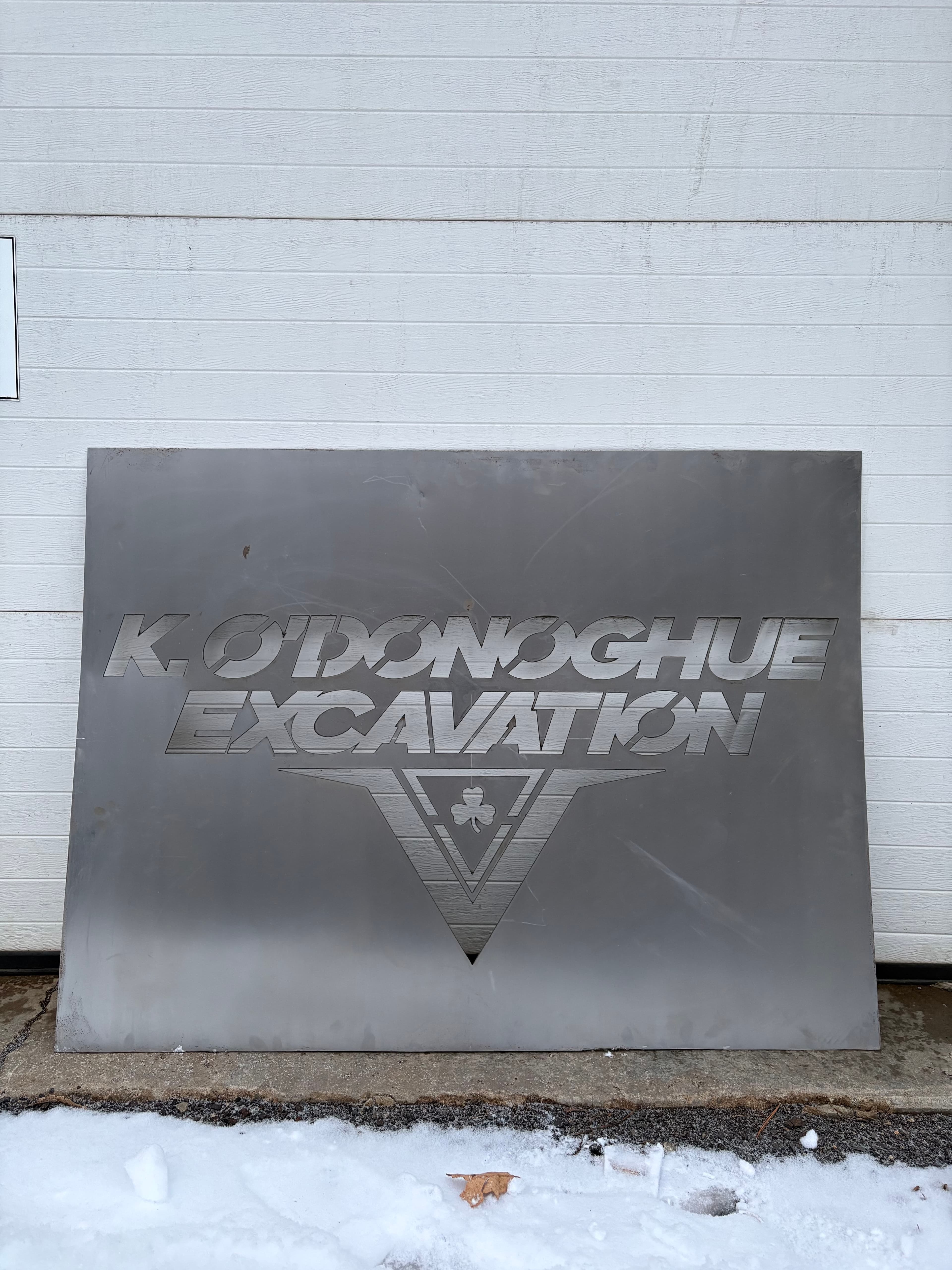 Project Custom Metal Sign for K. O'Donoghue Excavation image